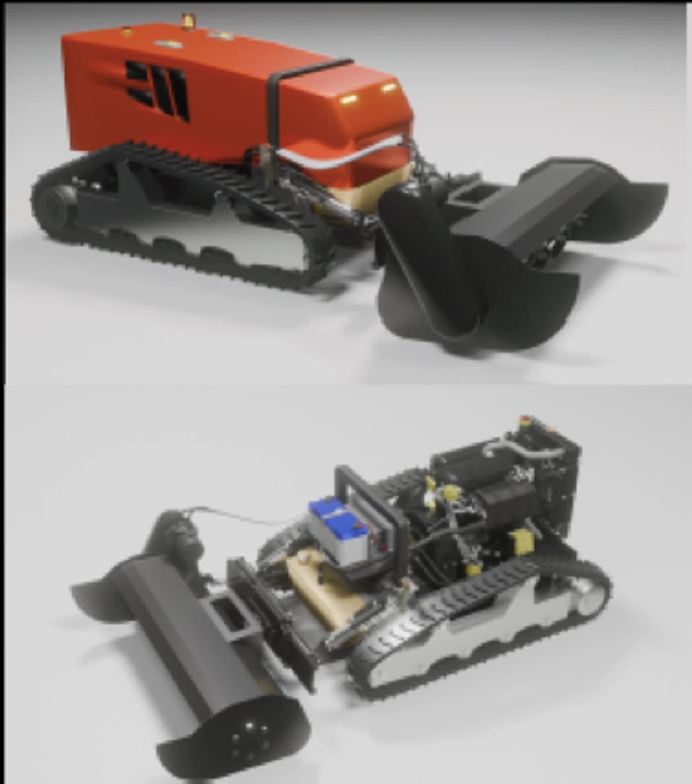 EV mobility, charging and agri-tech automation concept collage.