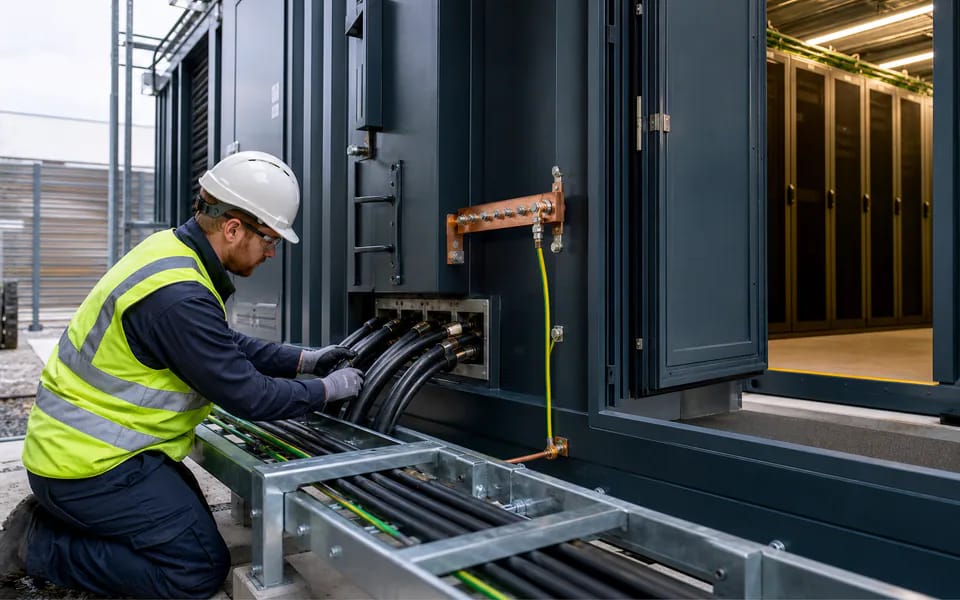 Visual evidence: Electrical integration, cabling, bonding and earthing