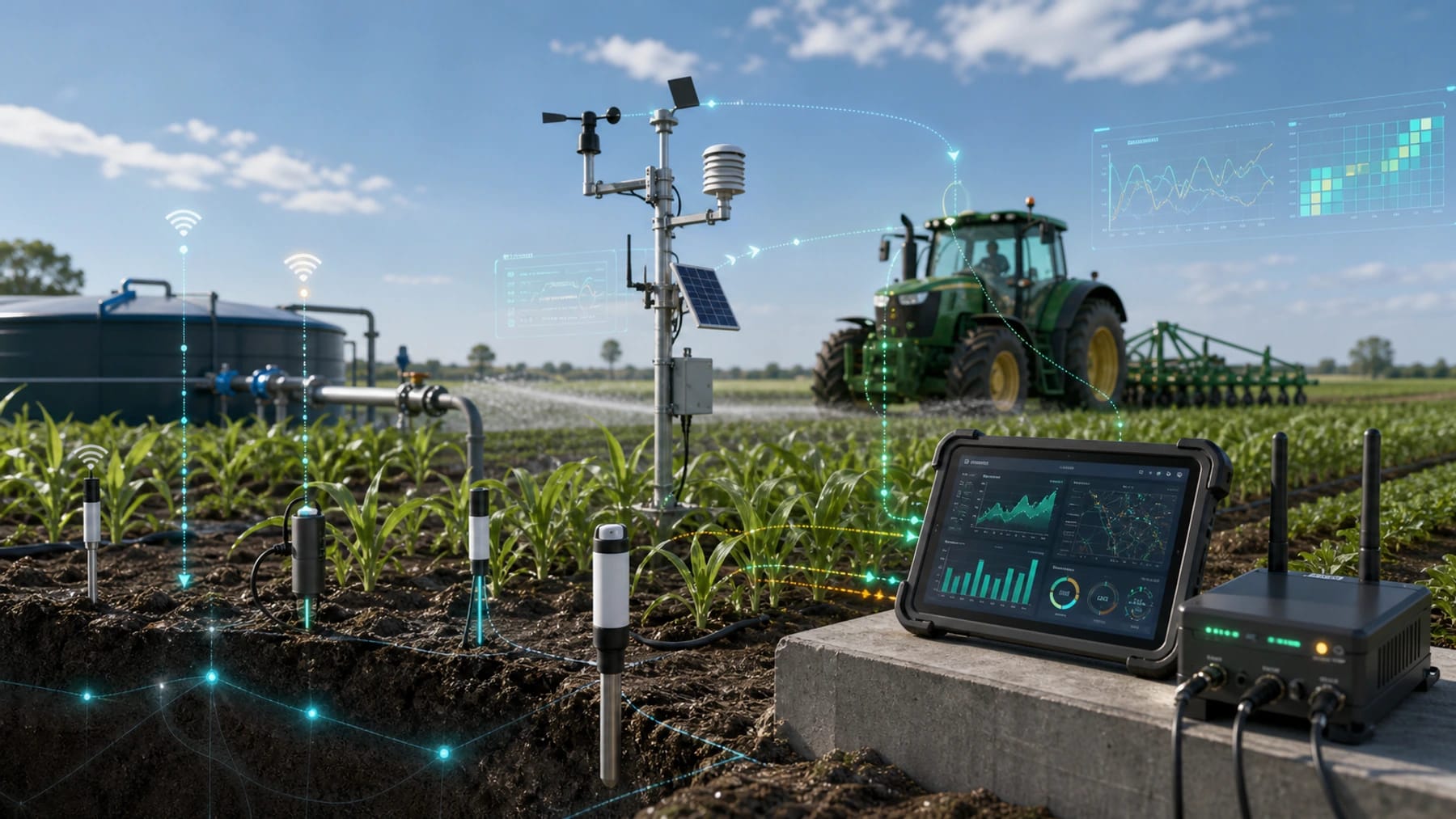 Visual evidence: Soil, water, crop and equipment data collection