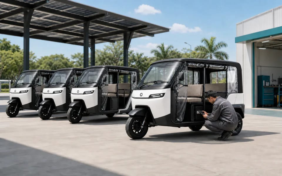 Visual evidence: EV fleet rollout logic and maintenance models