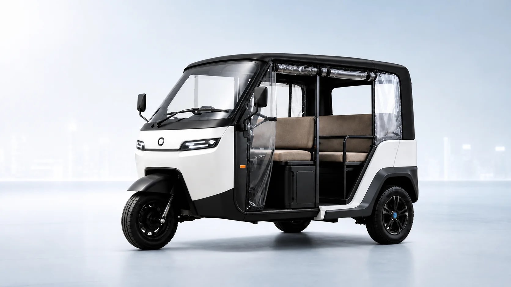 Thuanki AR EV Tuk-Tuk with its modular passenger-cabin configuration.