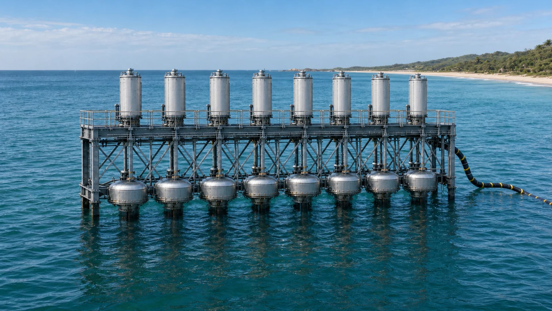 Thalovex M50 modular wave-energy system.